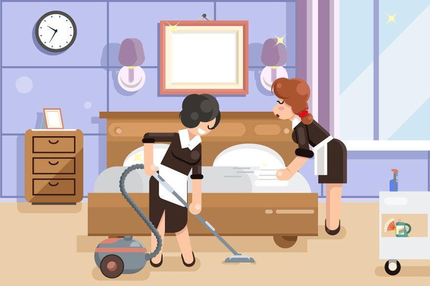 house keepers cleaning