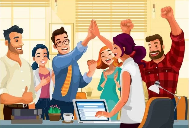 celebrating success