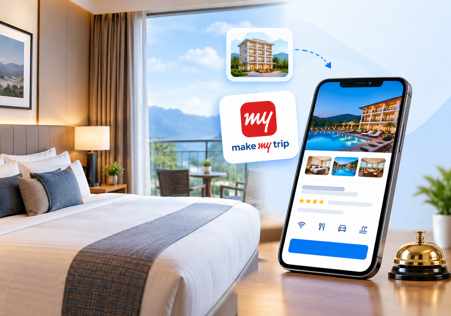 list your hotel on MakeMyTrip