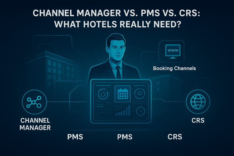 PMS vs CRS vs channel manager