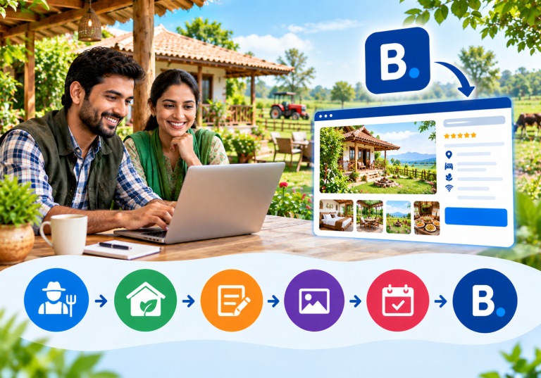 list your farm stay on Booking.com