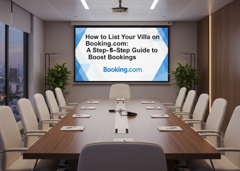 How to List Your Villa on Booking.com