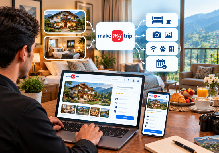 MakeMyTrip पर B&B लिस्टिंग