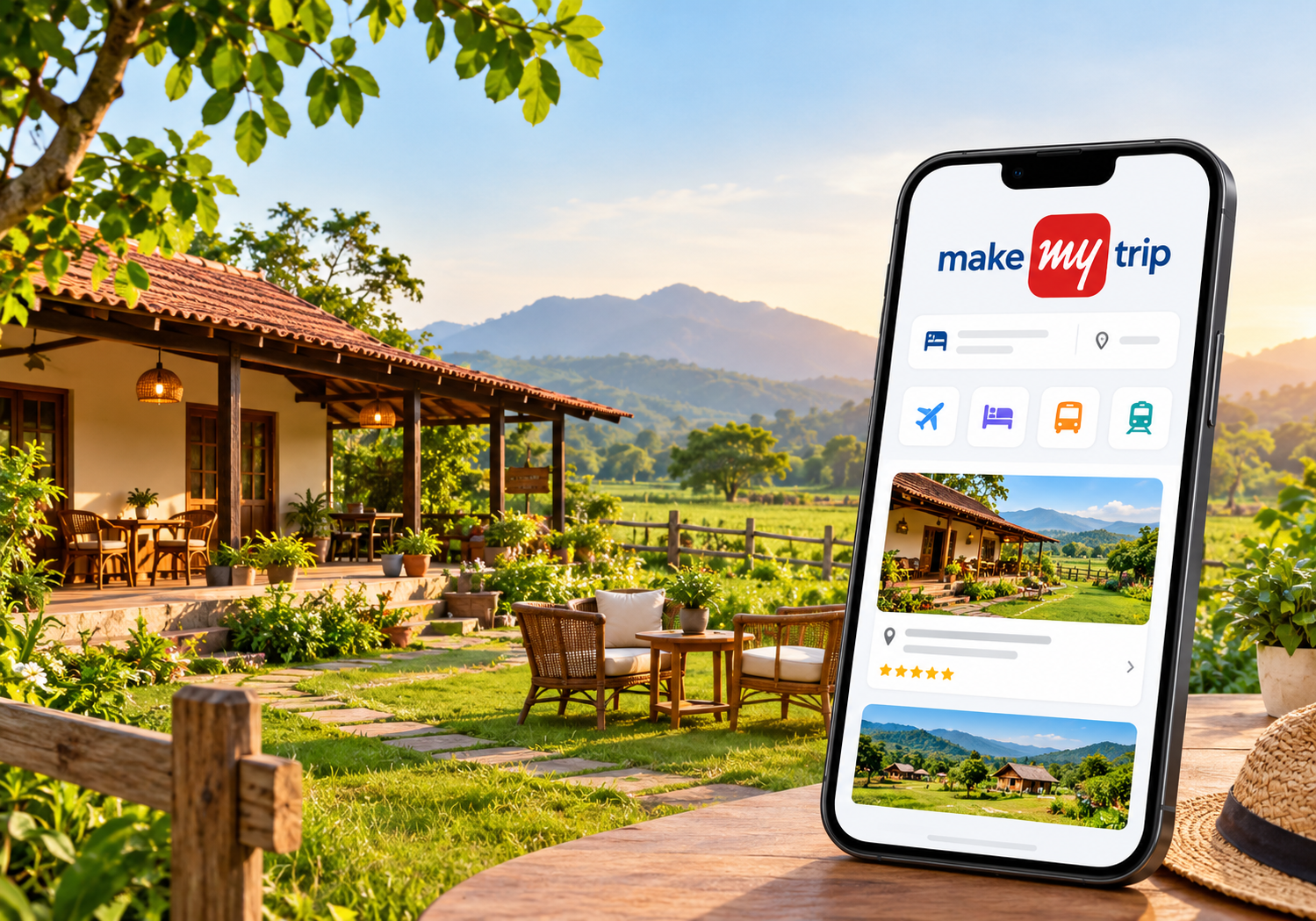 Farmstay को MakeMyTrip पर लिस्ट करें