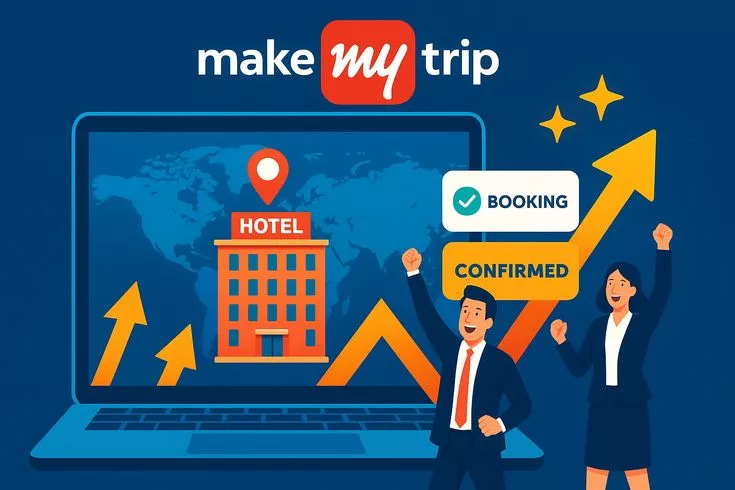 how to connect hotel with MakeMyTrip