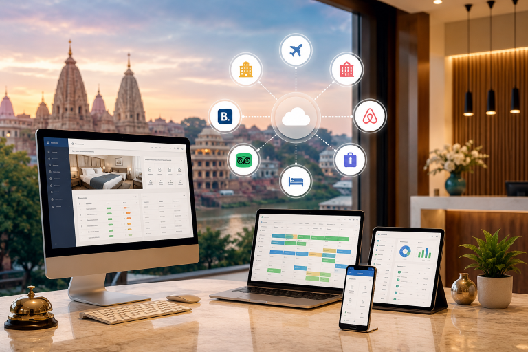 Hotel management software and channel manager in Vrindavan