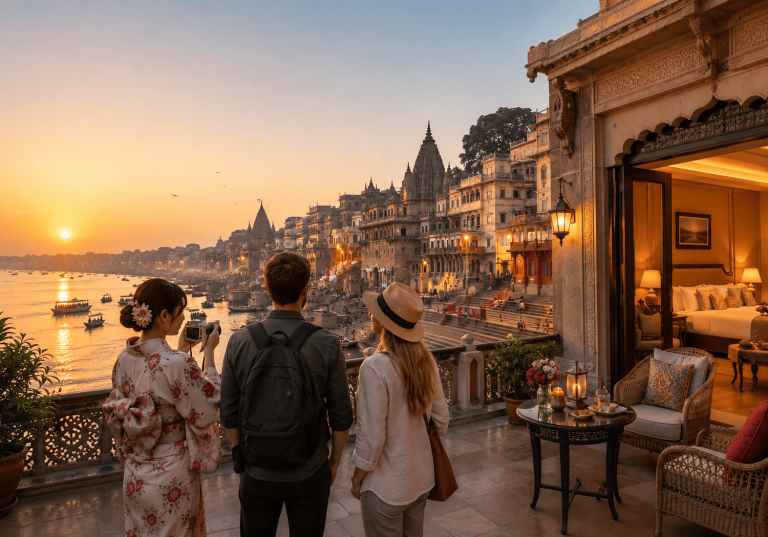 attract international tourists Varanasi hotel