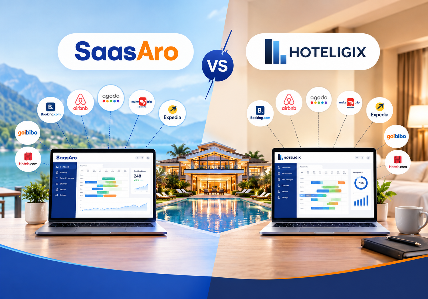 SaasAro vs Hotelogix Channel Manager